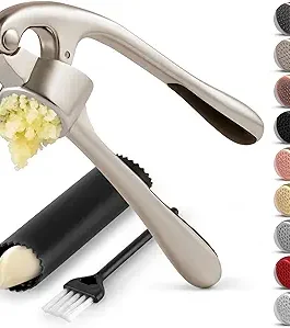 Zulay Kitchen Premium Garlic Press Set